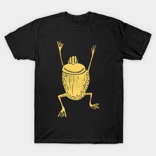 Frog, A Jumping Yellow Frog! T-Shirt